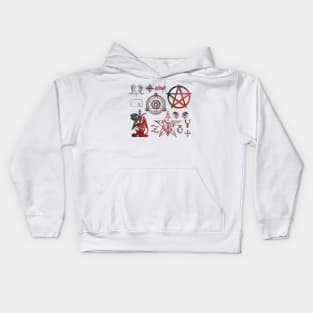 Occult Symbols Collection Kids Hoodie